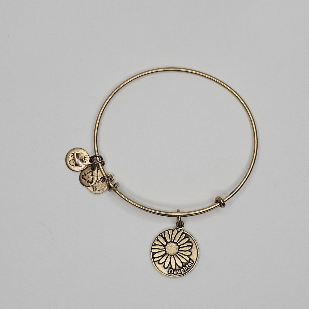 Alex and Ani Gold Daughter Sunflower Flower Bracelet Bangle